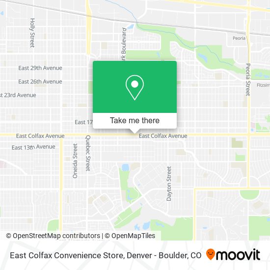 Mapa de East Colfax Convenience Store