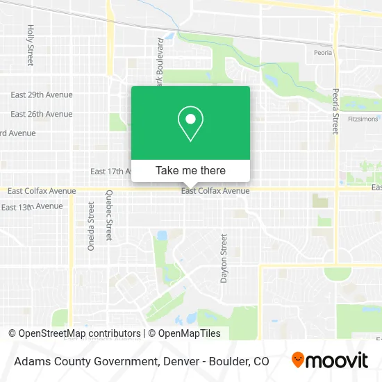 Adams County Government map