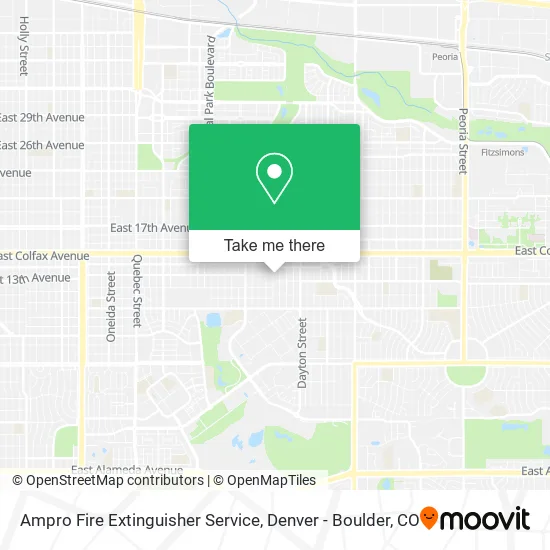 Ampro Fire Extinguisher Service map