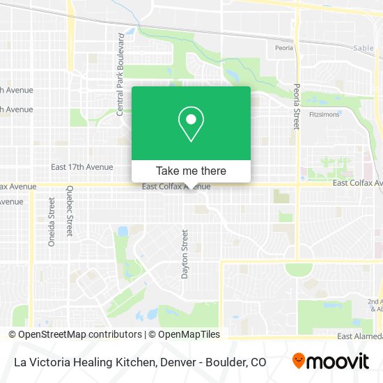 La Victoria Healing Kitchen map