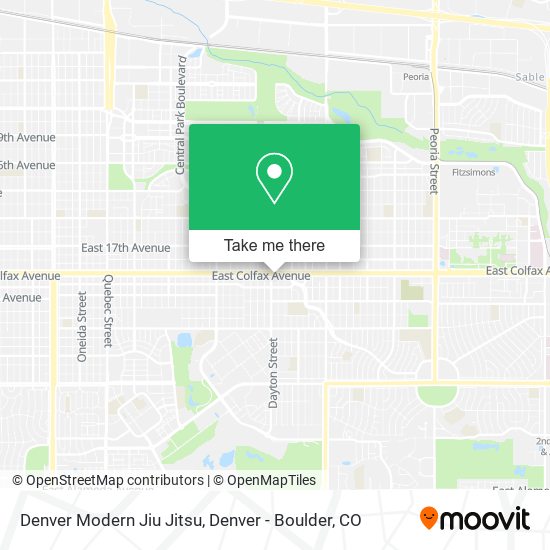 Mapa de Denver Modern Jiu Jitsu