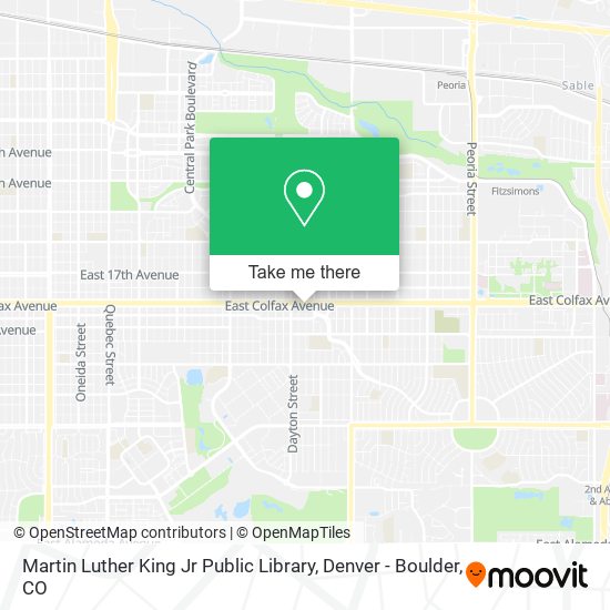 Mapa de Martin Luther King Jr Public Library