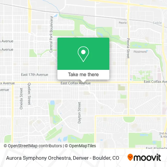 Aurora Symphony Orchestra map