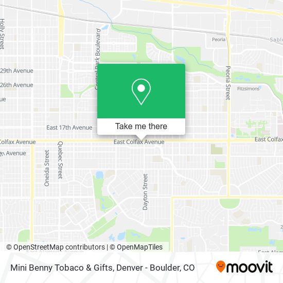 Mini Benny Tobaco & Gifts map