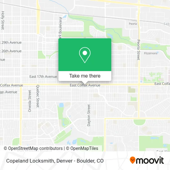 Copeland Locksmith map