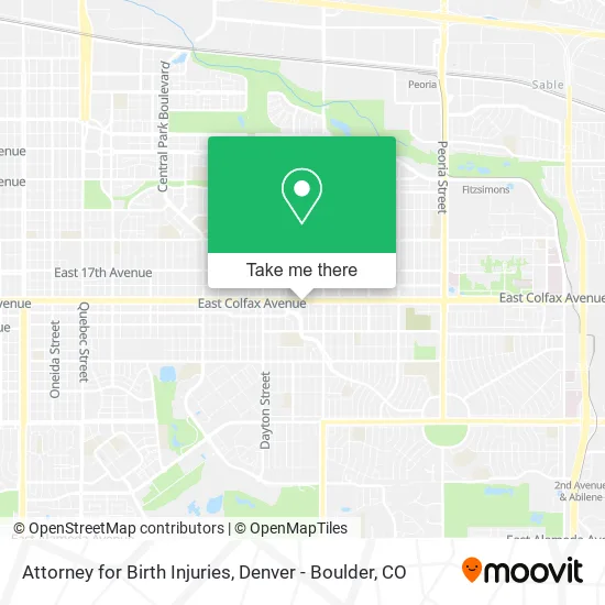 Attorney for Birth Injuries map