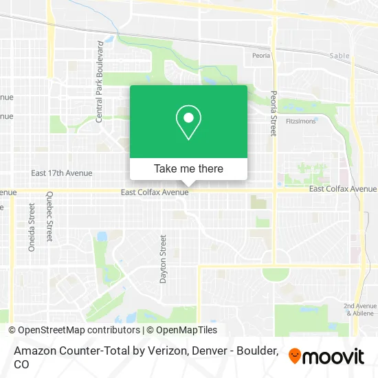 Amazon Counter-Total by Verizon map