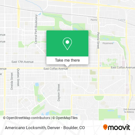 Americano Locksmith map