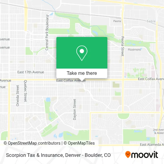 Scorpion Tax & Insurance map