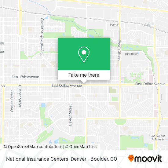 National Insurance Centers map