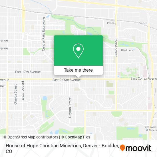 House of Hope Christian Ministries map