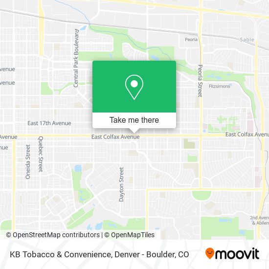 KB Tobacco & Convenience map