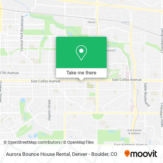 Aurora Bounce House Rental map