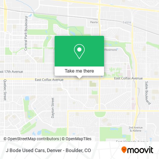 J Bode Used Cars map