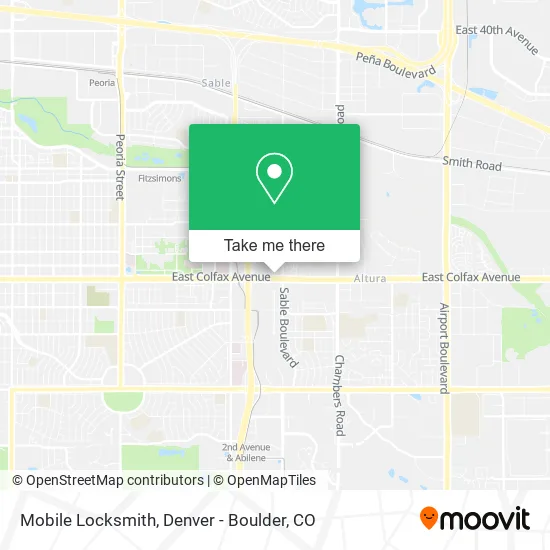 Mobile Locksmith map