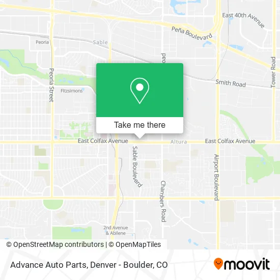 Advance Auto Parts map