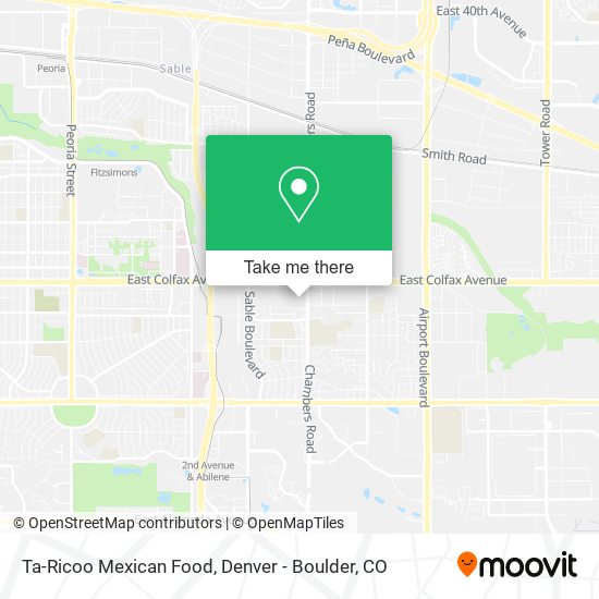 Ta-Ricoo Mexican Food map
