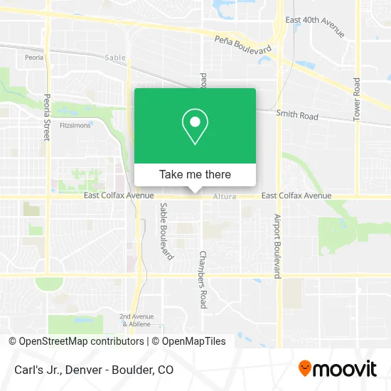 Carl's Jr. map