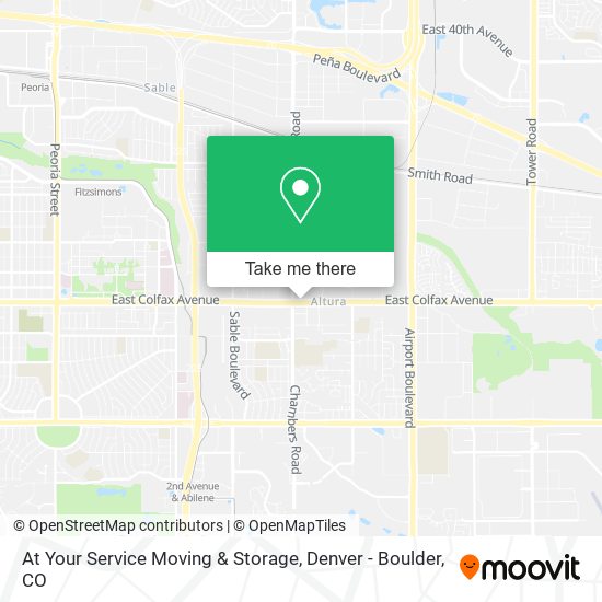 Mapa de At Your Service Moving & Storage