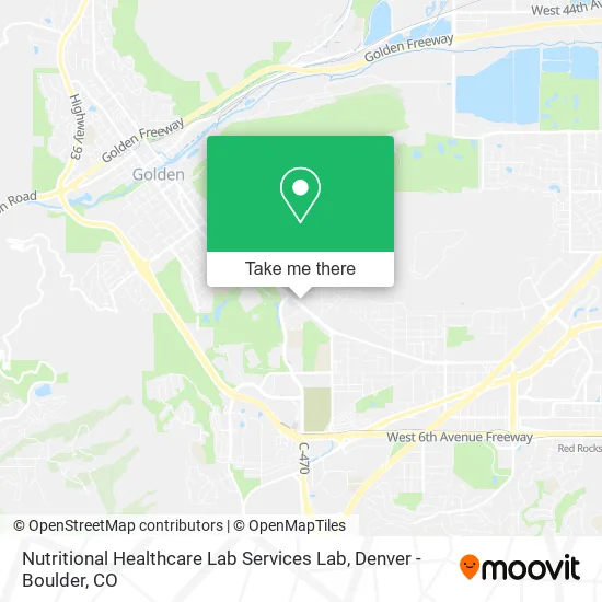 Nutritional Healthcare Lab Services Lab map