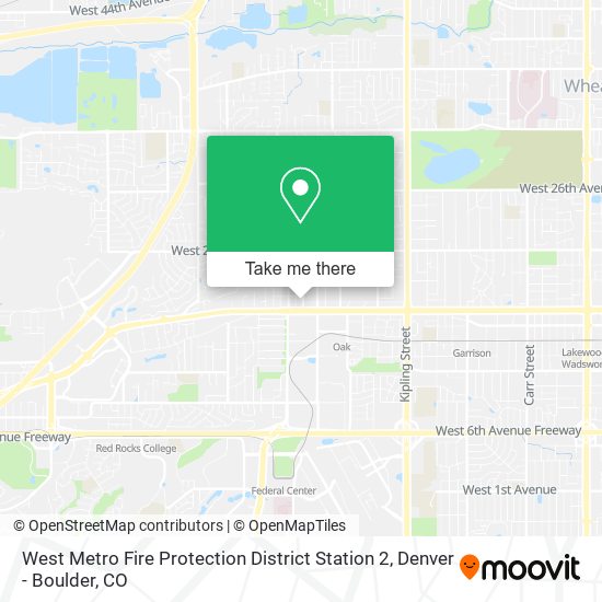 Mapa de West Metro Fire Protection District Station 2