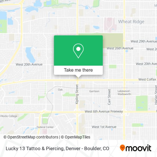Mapa de Lucky 13 Tattoo & Piercing