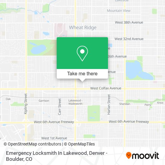 Emergency Locksmith In Lakewood map