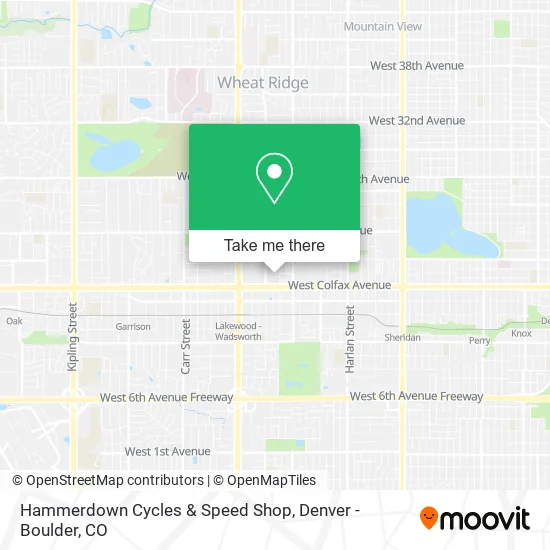 Hammerdown Cycles & Speed Shop map
