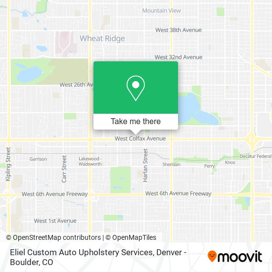 Eliel Custom Auto Upholstery Services map