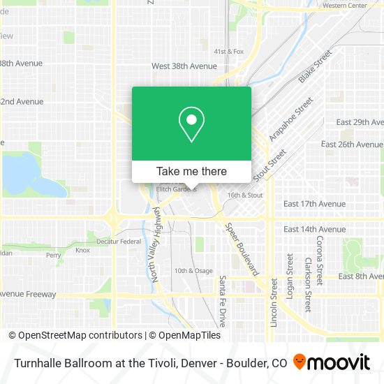 Turnhalle Ballroom at the Tivoli map