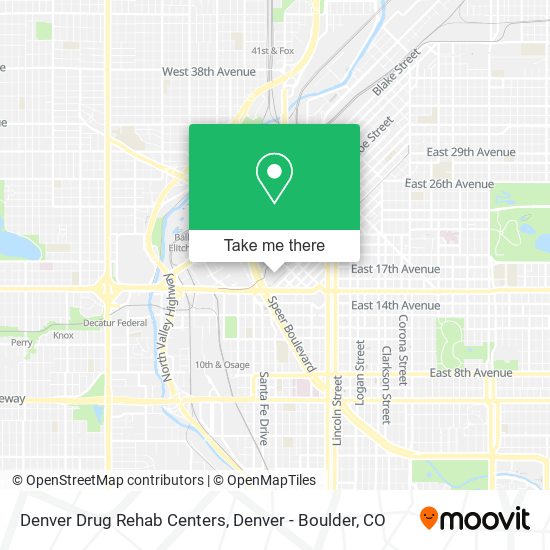 Denver Drug Rehab Centers map