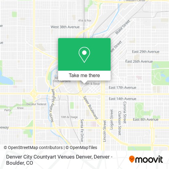 Denver City Countyart Venues Denver map