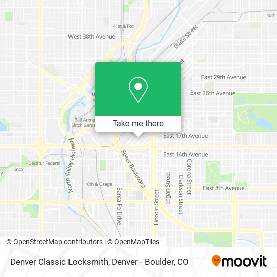 Denver Classic Locksmith map