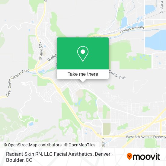 Radiant Skin RN, LLC Facial Aesthetics map