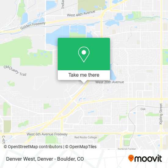 Mapa de Denver West