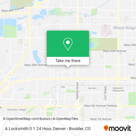 Mapa de A Locksmith 0 1 24 Hour