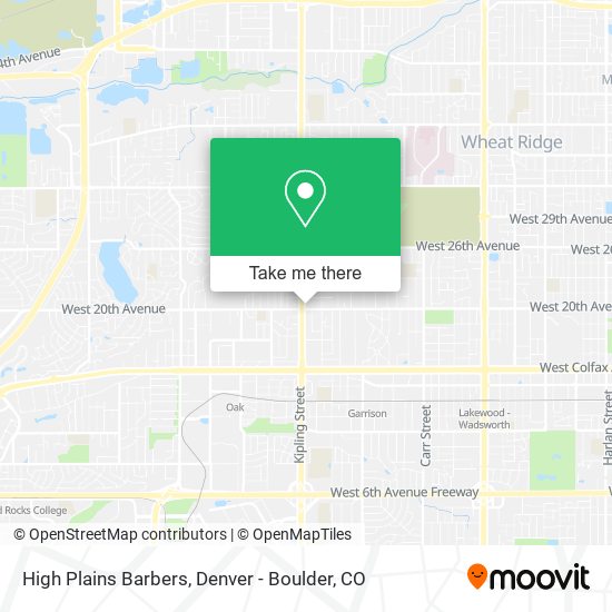 High Plains Barbers map