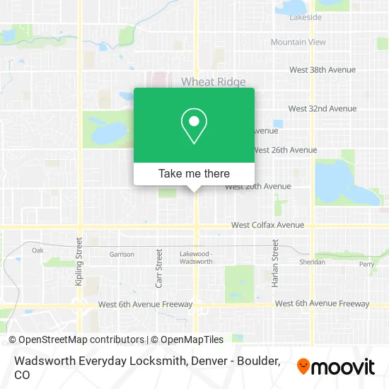 Mapa de Wadsworth Everyday Locksmith