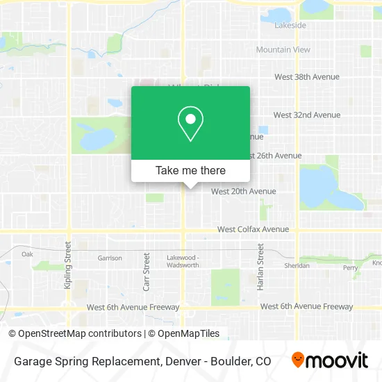 Garage Spring Replacement map