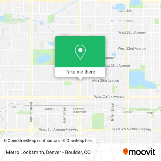 Mapa de Metro Locksmith