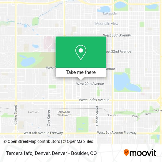 Tercera Iafcj Denver map