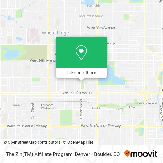 The Zin(TM) Affiliate Program map