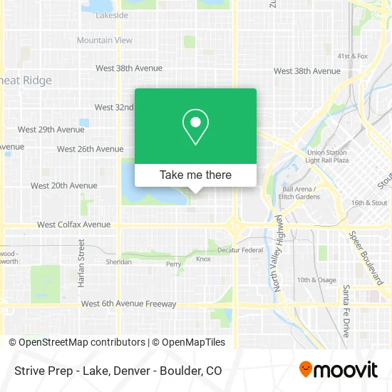 Strive Prep - Lake map