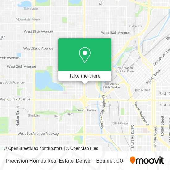 Precision Homes Real Estate map