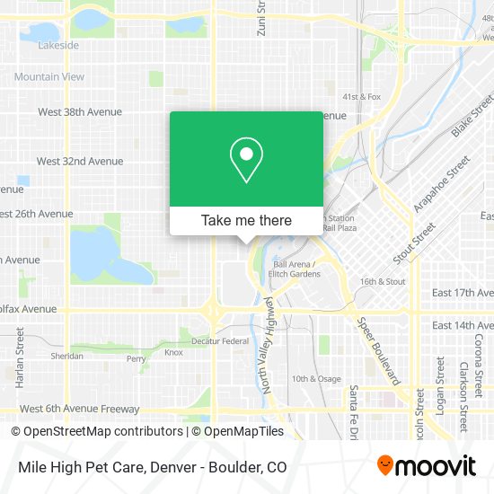 Mile High Pet Care map