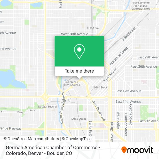 German American Chamber of Commerce - Colorado map