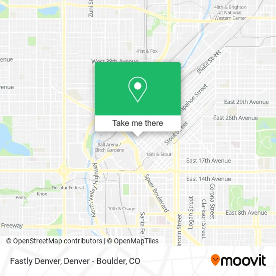 Mapa de Fastly Denver
