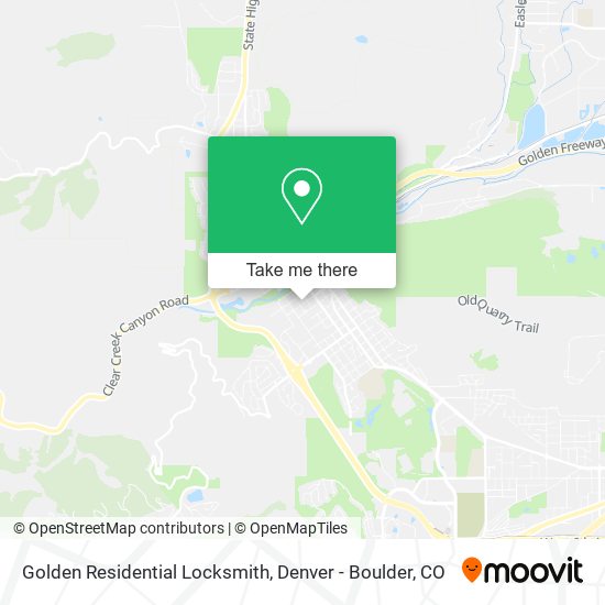 Golden Residential Locksmith map