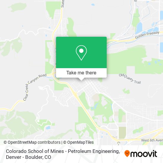 Mapa de Colorado School of Mines - Petroleum Engineering