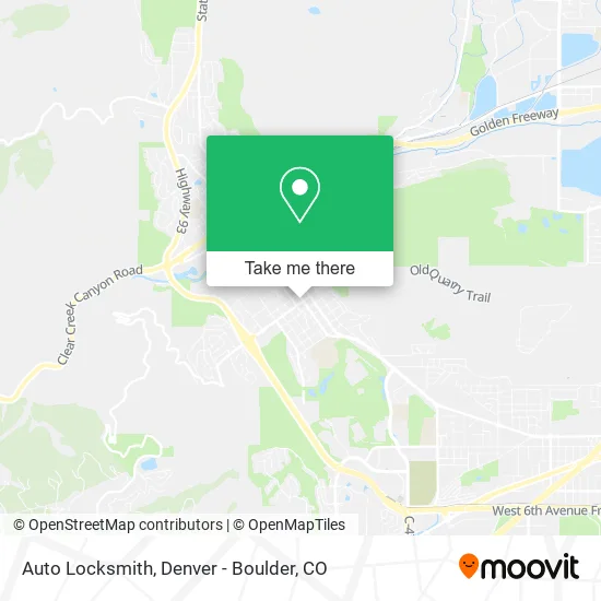Auto Locksmith map